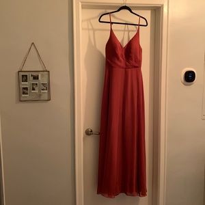 Azazie - Davis - Terracotta - Size 10.